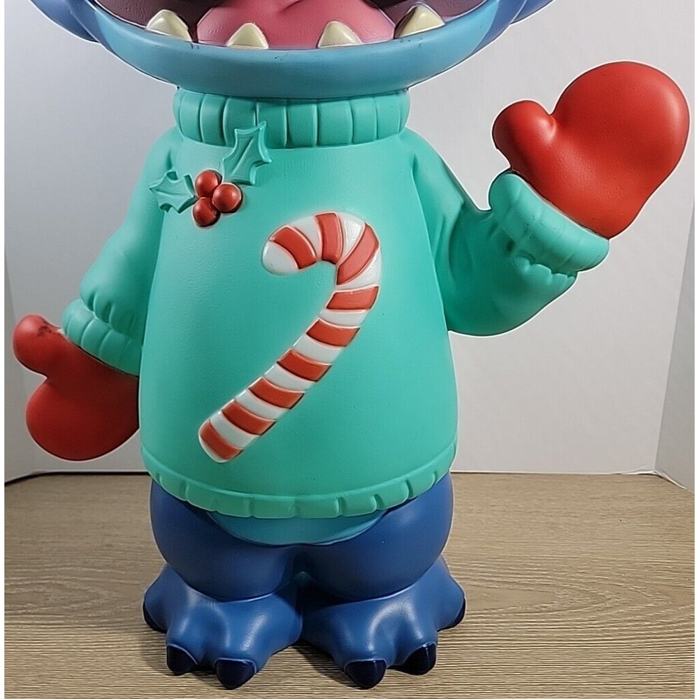 Gemmy Christmas Stitch Disney's Lilo & Stitch w Antlers & Sweater Blow Mold 27" - Picture 8 of 10
